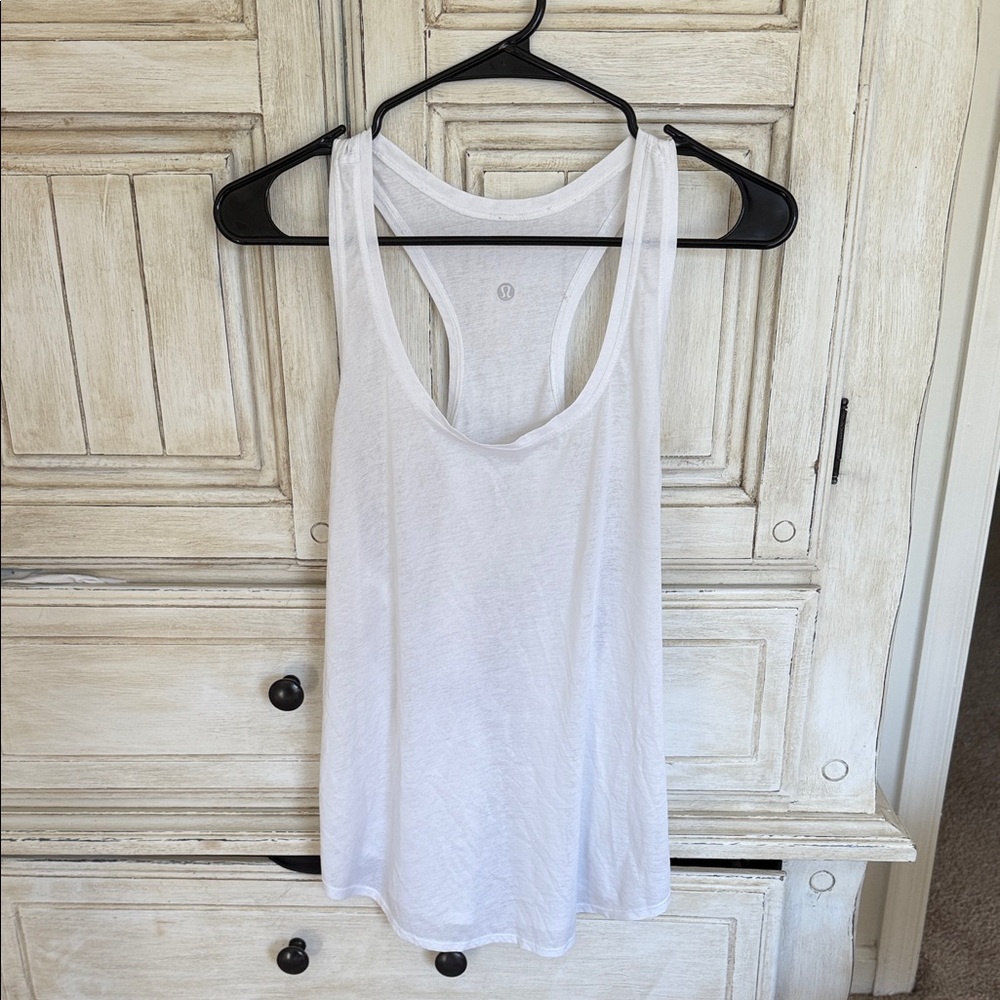 Lululemon White Sleeveless Women's Top